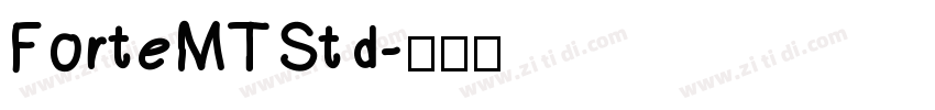 ForteMTStd字体转换