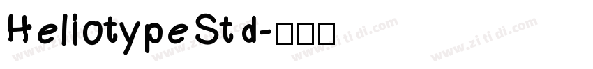 HeliotypeStd字体转换