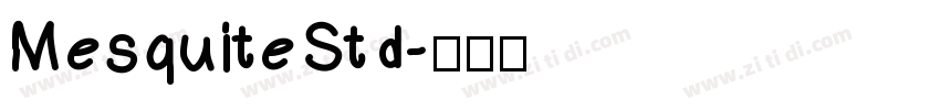 MesquiteStd字体转换