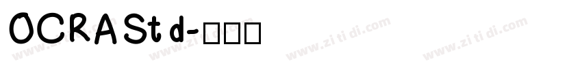 OCRAStd字体转换