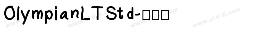 OlympianLTStd字体转换