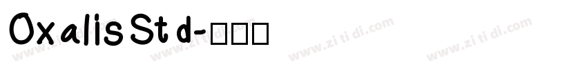 OxalisStd字体转换