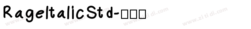 RageltalicStd字体转换