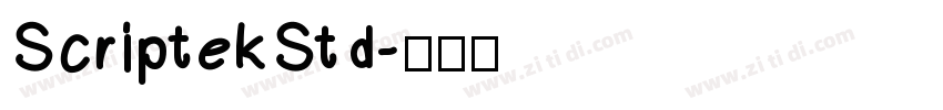 ScriptekStd字体转换