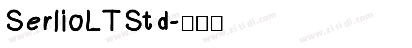 SerlioLTStd字体转换