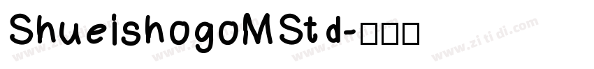 ShueishogoMStd字体转换