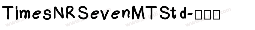 TimesNRSevenMTStd字体转换