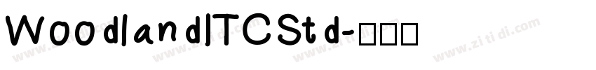 WoodlandITCStd字体转换