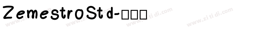 ZemestroStd字体转换