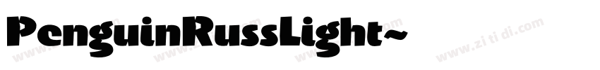 PenguinRussLight字体转换