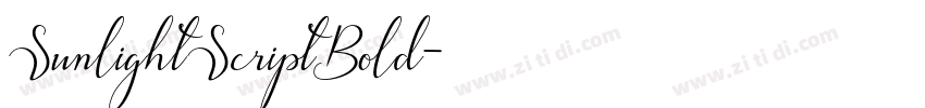 SunlightScriptBold字体转换