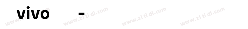 汉仪vivo定制黑体字体转换