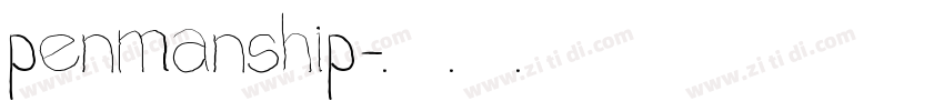 penmanship字体转换 penmanship字体转换