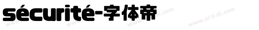 sécurité字体转换
