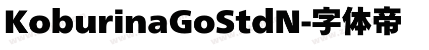 KoburinaGoStdN字体转换