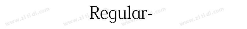 寒蝉云墨黑Regular字体转换