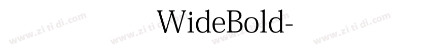 寒蝉云墨黑WideBold字体转换