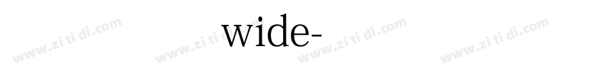 寒蝉云墨黑wide字体转换