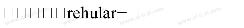 优设标题黑rehular字体转换