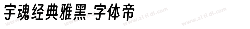宇魂经典雅黑字体转换