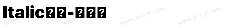 Italic字體字体转换