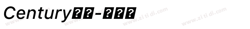 Century斜体字体转换