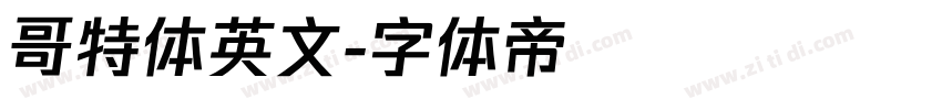 哥特体英文字体转换