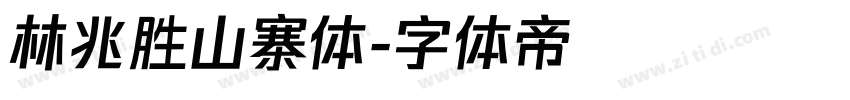 林兆胜山寨体字体转换