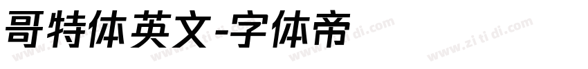 哥特体英文字体转换