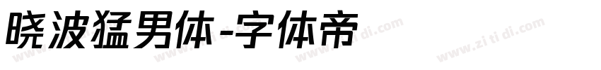 晓波猛男体字体转换