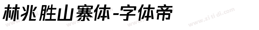 林兆胜山寨体字体转换