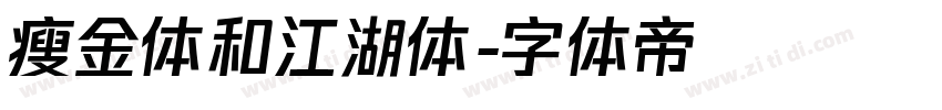 瘦金体和江湖体字体转换