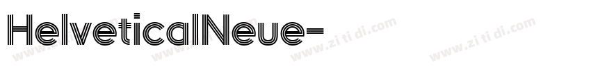 HelveticalNeue字体转换 HelveticalNeue字体转换