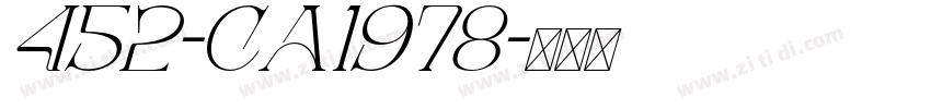 452-CA1978字体转换