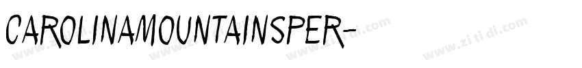 CarolinaMountainsPer字体转换