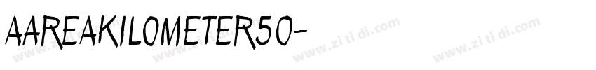 aAreaKilometer50字体转换