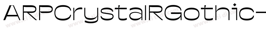 ARPCrystalRGothic字体转换