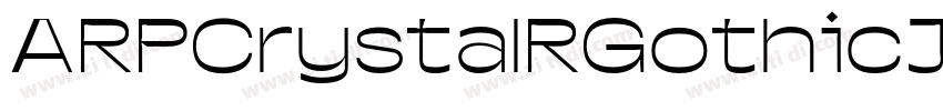 ARPCrystalRGothicJIS字体转换