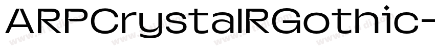 ARPCrystalRGothic字体转换