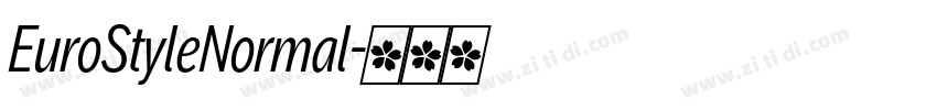 EuroStyleNormal字体转换 EuroStyleNormal字体转换