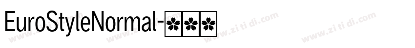EuroStyleNormal字体转换 EuroStyleNormal字体转换