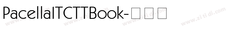 PacellaITCTTBook字体转换