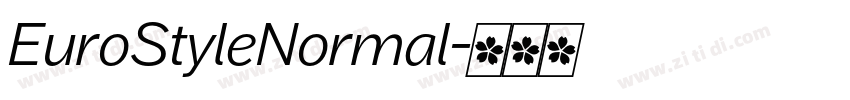EuroStyleNormal字体转换 EuroStyleNormal字体转换