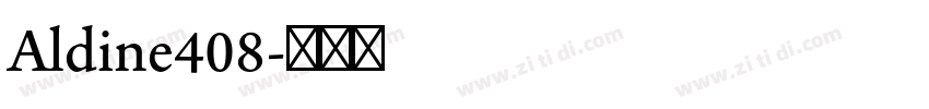 Aldine408字体转换