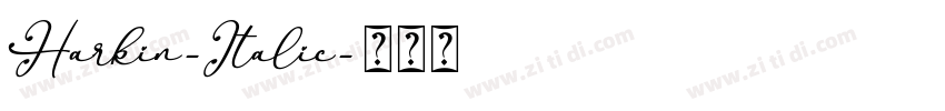 Harkin-Italic字体转换 Harkin-Italic字体转换