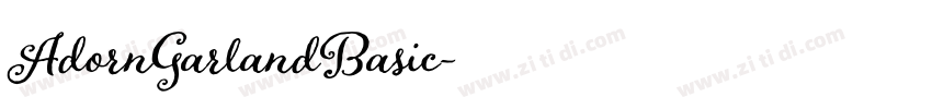 AdornGarlandBasic字体转换