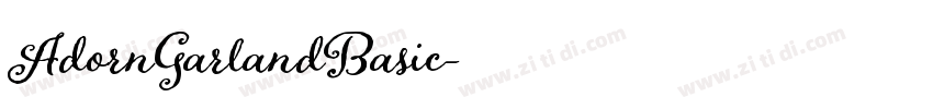 AdornGarlandBasic字体转换