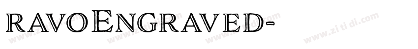 ravoEngraved字体转换