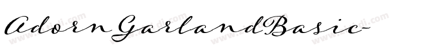AdornGarlandBasic字体转换