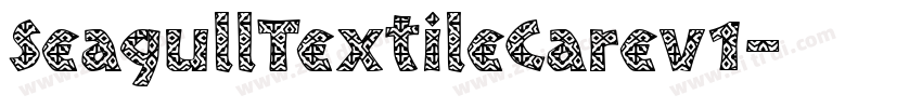SeagullTextileCarev1字体转换